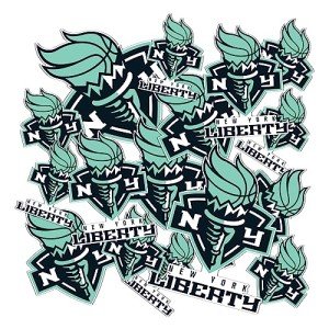 Desert Cactus New York Liberty WNBA Officially Licensed Sticker Vinyl Decal Laptop Water Bottle Car Scrapbook (Type 1-1)