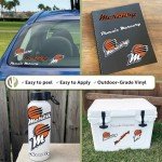 Desert Cactus Phoenix Mercury WNBA Women's National Basketball Association Officially Licensed Sticker Vinyl Decal Laptop Water Bottle Car Scrapbook (Type 2)