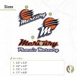 Desert Cactus Phoenix Mercury WNBA Women's National Basketball Association Officially Licensed Sticker Vinyl Decal Laptop Water Bottle Car Scrapbook (Type 2)