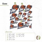 Desert Cactus Phoenix Mercury Sticker WNBA Women's National Basketball Association Officially Licensed Vinyl Decal Laptop Water Bottle Car Scrapbook (Type 1-1)
