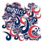 Desert Cactus Washington Mystics Sticker WNBA Women's National Basketball Association Officially Licensed Vinyl Decal Laptop Water Bottle Car Scrapbook (Type 1-1)