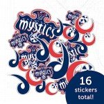 Desert Cactus Washington Mystics Sticker WNBA Women's National Basketball Association Officially Licensed Vinyl Decal Laptop Water Bottle Car Scrapbook (Type 1-1)