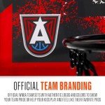 Franklin Sports WNBA Atlanta Dream Over The Door Basketball Hoop - Kids Indoor Basketball Hoop with Mini Ball - WNBA Fan Shop Mini Hoop for Bedroom + Office