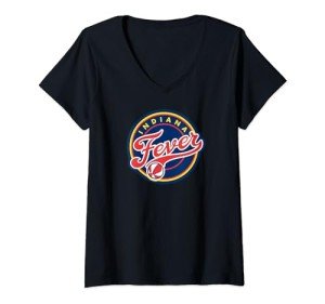 Womens WNBA Indiana Fever Fan Base V-Neck T-Shirt