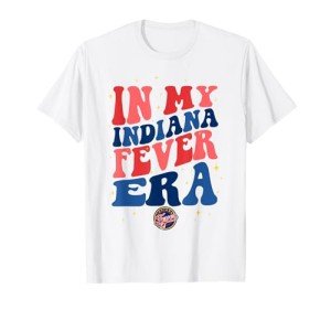 WNBA In My Indiana Fever Era Retro Wave Logo T-Shirt