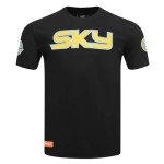 Pro Standard Mens WNBA Chicago Sky Classic Chenille Short Sleeve Tee Black L