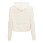 Pro Standard WOMENS WNBA CHICAGO SKY NEUTRAL CROPPED PULLOVER HOODIE EGGSHELL S