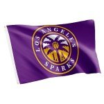 Desert Cactus Los Angeles Sparks Flag Team WNBA 100% Polyester Indoor Outdoor 3x5 feet Flagss LA (Purple)