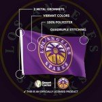 Desert Cactus Los Angeles Sparks Flag Team WNBA 100% Polyester Indoor Outdoor 3x5 feet Flagss LA (Purple)