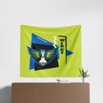 NORTHWEST Dallas Wings WNBA Funky Fresh Printed Wall Hanging 34 x 40 inches