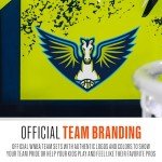 Franklin Sports WNBA Dallas Wings Over The Door Basketball Hoop - Kids Indoor Basketball Hoop with Mini Ball - WNBA Fan Shop Mini Hoop for Bedroom + Office