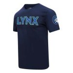 Pro Standard Mens WNBA Minnesota Lynx Classic Chenille Short Sleeve Tee Midnight Navy L