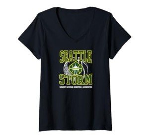 Womens WNBA Seattle Storm Home Court V-Neck T-Shirt