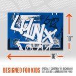 Franklin Sports WNBA Minnesota Lynx Over The Door Basketball Hoop - Kids Indoor Basketball Hoop with Mini Ball - WNBA Fan Shop Mini Hoop for Bedroom + Office