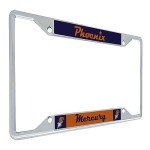 Desert Cactus Phoenix Mercury License Plate Frame WNBA Car Tag Holder for Front or Back of Car Sigma (Team Name Frame)