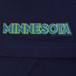 Pro Standard Mens WNBA Minnesota Lynx Classic Chenille Short Sleeve Tee Midnight Navy L
