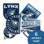 Desert Cactus Minnesota Lynx Sticker WNBA Women's National Basketball Association Officially Licensed Sticker Vinyl Decal Laptop Water Bottle Car Scrapbook (Type 2-3)