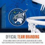 Franklin Sports WNBA Minnesota Lynx Over The Door Basketball Hoop - Kids Indoor Basketball Hoop with Mini Ball - WNBA Fan Shop Mini Hoop for Bedroom + Office