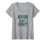 Womens WNBA New York Liberty Home Court V-Neck T-Shirt