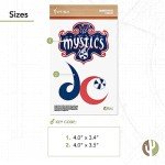 Desert Cactus Washington Mystics Sticker WNBA Women's National Basketball Association Officially Licensed Sticker Vinyl Decal Laptop Water Bottle Car Scrapbook (4 Inch)