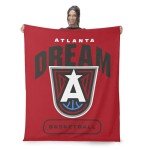 NORTHWEST Atlanta Dream WNBA High Block Silk Touch Throw Blanket 50 x 60 inches