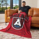 NORTHWEST Atlanta Dream WNBA High Block Silk Touch Throw Blanket 50 x 60 inches