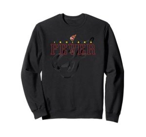 WNBA Official Indiana Fever Black In Black Sweatshirt