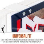Franklin Sports WNBA Indiana Fever Over The Door Basketball Hoop - Kids Indoor Basketball Hoop with Mini Ball - WNBA Fan Shop Mini Hoop for Bedroom + Office