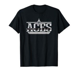 Las Vegas Aces WNBA Over the Top Black Crew Neck T-Shirt