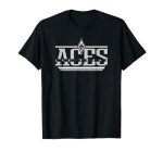 Las Vegas Aces WNBA Over the Top Black Crew Neck T-Shirt