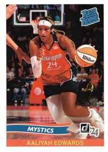 2024 Panini Instant WNBA Rated Rookie Retro Basketball #RRR-5 Aaliyah Edwards Rookie Card Mystics
