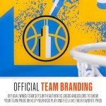 Franklin Sports WNBA Chicago Sky Over The Door Basketball Hoop - Kids Indoor Basketball Hoop with Mini Ball - WNBA Fan Shop Mini Hoop for Bedroom + Office