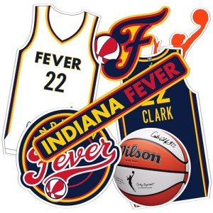 Desert Cactus Caitlin Clark Indiana Fever WNBA Officially Licensed Sticker Vinyl Decal Laptop Water Bottle Car Scrapbook (P4)