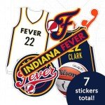 Desert Cactus Caitlin Clark Indiana Fever WNBA Officially Licensed Sticker Vinyl Decal Laptop Water Bottle Car Scrapbook (P4)