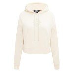 Pro Standard WOMENS WNBA CONNECTICUT SUN NEUTRAL CROPPED PULLOVER HOODIE EGGSHELL S