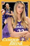 Trends International WNBA Los Angeles Sparks - Cameron Brink 24 Wall Poster with Push Pins, 22.37" x 34.00", Poster & Push Pin Bundle