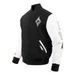 Pro Standard MENS WNBA LAS VEGAS ACES CLASSIC CHENILLE VARSITY JACKET BLACK/WHITE M60030 L