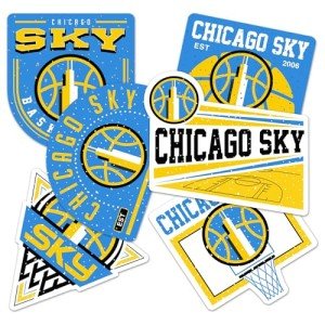 Desert Cactus Chicago Sky Sticker WNBA Women's National Basketball Association Officially Licensed Vinyl Decal Laptop Water Bottle Car Scrapbook (Type 2-3)