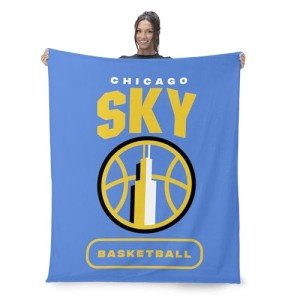 NORTHWEST Chicago Sky WNBA High Block Silk Touch Throw Blanket 50 x 60 inches