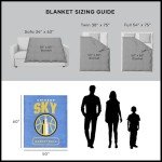 NORTHWEST Chicago Sky WNBA High Block Silk Touch Throw Blanket 50 x 60 inches