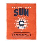 NORTHWEST Connecticut Sun WNBA High Block Silk Touch Throw Blanket 50 x 60 inches