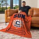NORTHWEST Connecticut Sun WNBA High Block Silk Touch Throw Blanket 50 x 60 inches