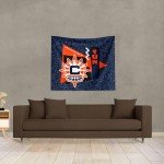 NORTHWEST Connecticut Sun WNBA Funky Fresh Printed Wall Hanging 34 x 40 inches