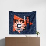 NORTHWEST Connecticut Sun WNBA Funky Fresh Printed Wall Hanging 34 x 40 inches