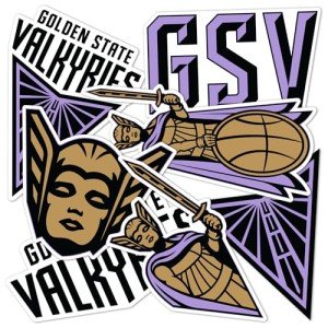 Desert Cactus Golden State Valkyries Sticker WNBA Women's National Basketball Association Officially Licensed Vinyl Decal Laptop Water Bottle Car Scrapbook (Type 2-4)