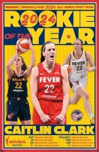 Trends International WNBA Indiana Fever - Caitlin Clark 2024 Rookie of the Year Wall Poster, 34L x 22.4W, Premium Unframed Version