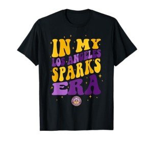 WNBA In My Los Angeles Sparks Era Retro Wave Logo T-Shirt