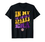 WNBA In My Los Angeles Sparks Era Retro Wave Logo T-Shirt