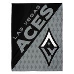 Sleep Squad Las Vegas Aces Logo 60 x 80 Raschel Plush Blanket A Super-Soft WNBA Throw