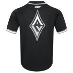 Pro Standard Mens WNBA Las Vegas Aces Mesh Button Down Mesh Top Black/Gray S
